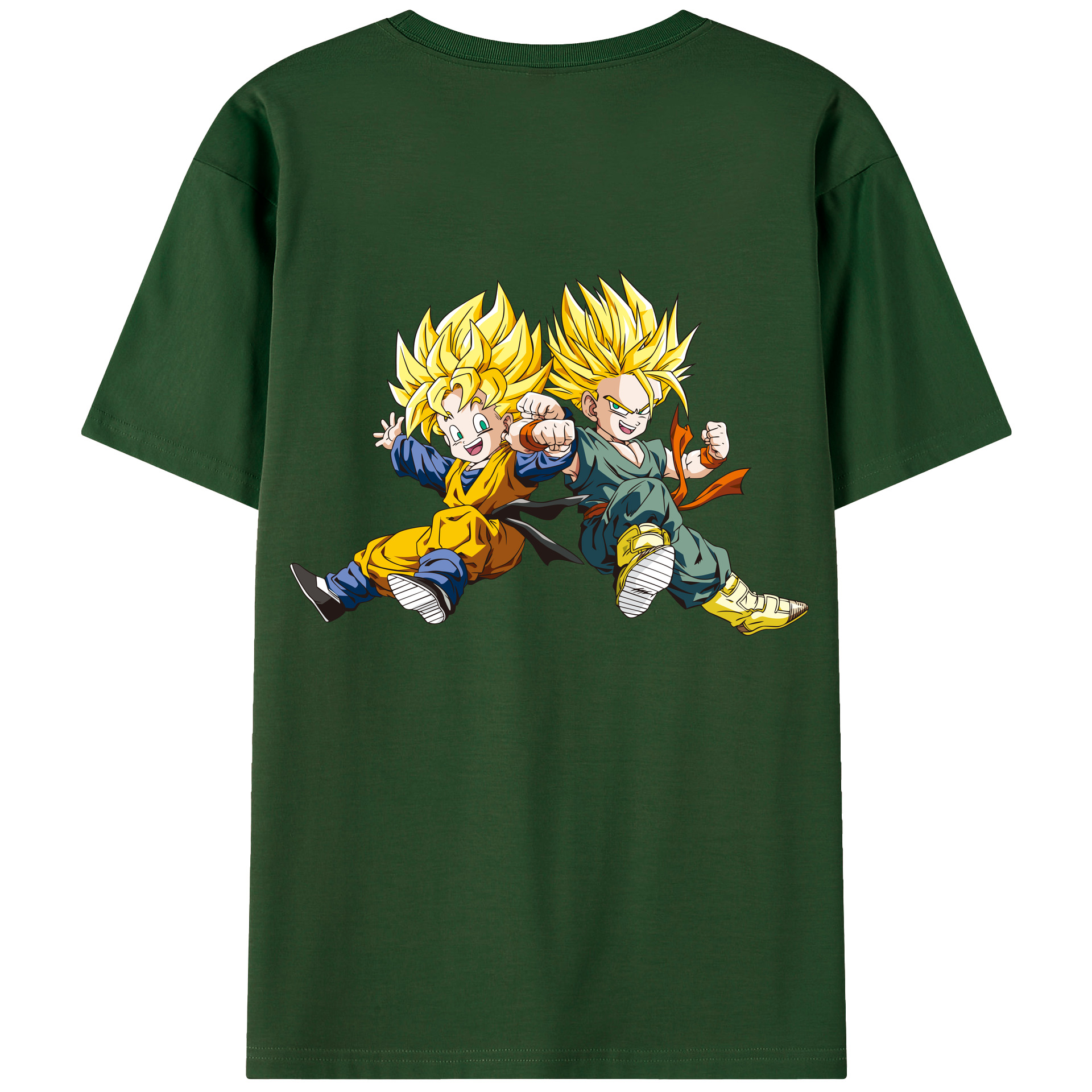 （画像用） ドラゴンボール 孫悟空（そん ごくう）Son Goku カカロット DRAGON BALL Kakarotto 綿100％半袖Tシャツ（背面プリント）